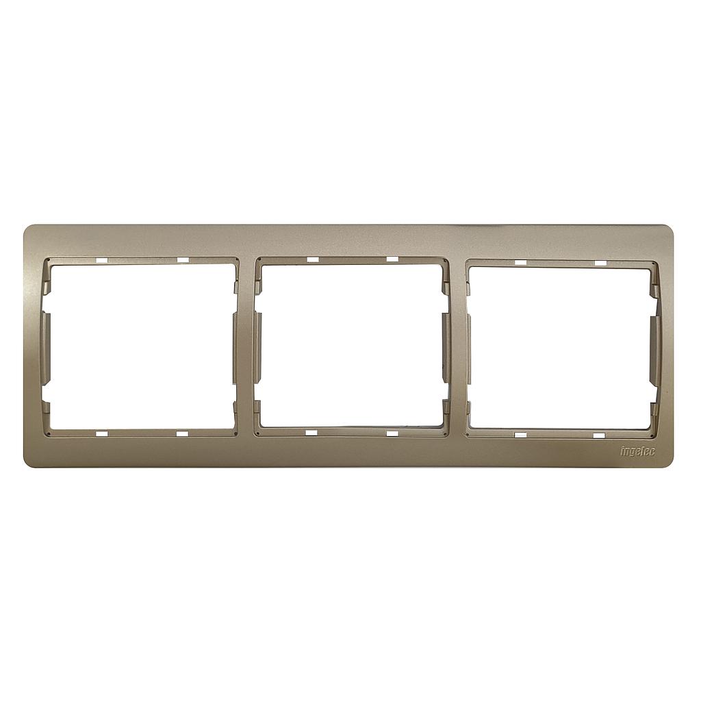 PLAQUE TRIPLE HORIZONTALE DUNE JADE P6330G1