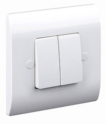 [060203/B] INTERRUPTEUR DOUBLE ALLUMAGE ORIENT BLANC